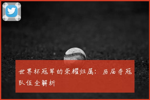 世界杯冠军的荣耀归属：历届夺冠队伍全解析