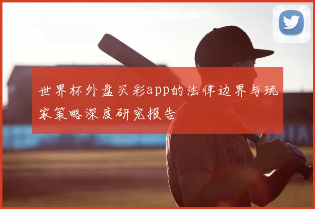 世界杯外盘买彩app的法律边界与玩家策略深度研究报告