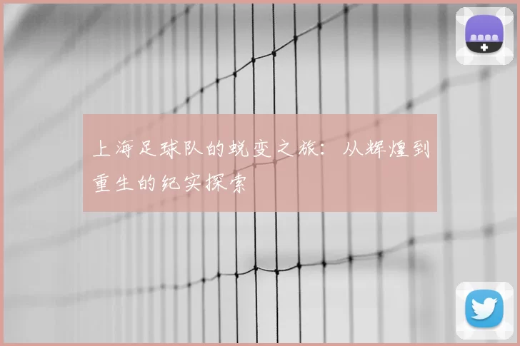 上海足球队的蜕变之旅：从辉煌到重生的纪实探索