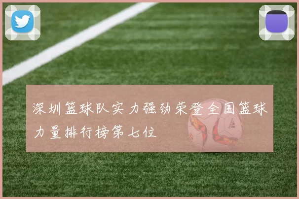深圳篮球队实力强劲荣登全国篮球力量排行榜第七位